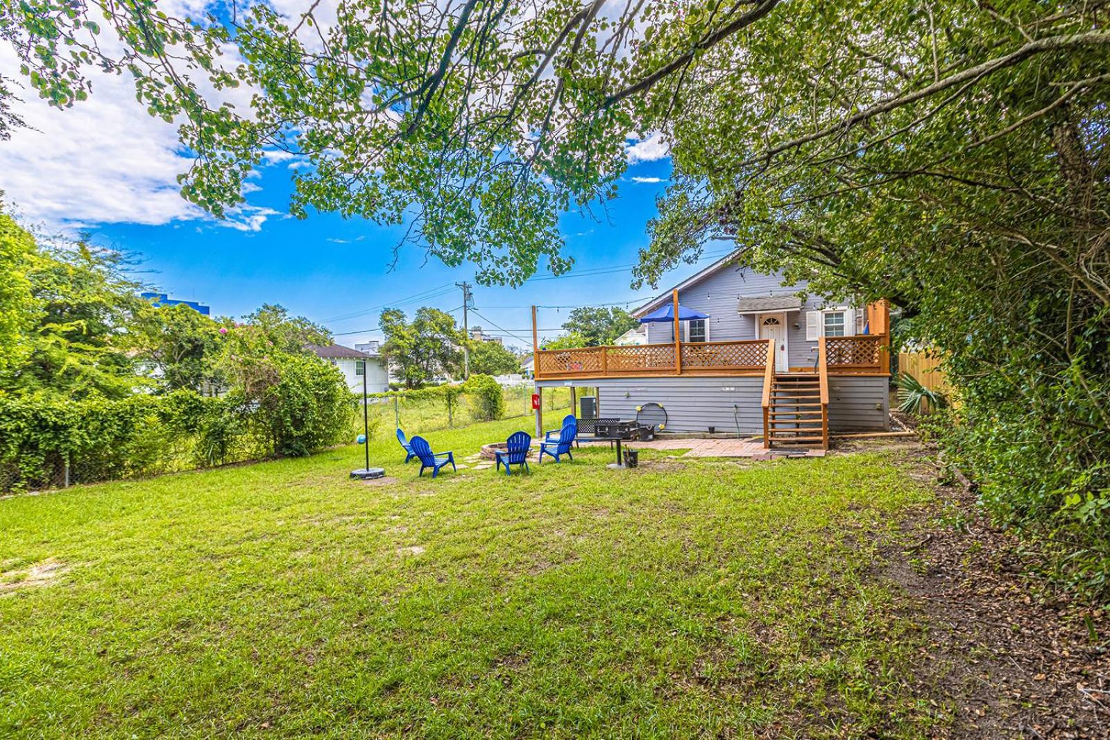 Gorgeous Centrally Located Ocean View 2 King, Huge Private Yard & Deck, Firepit, Bbq, & Game Tables Миртл-Бич Экстерьер фото